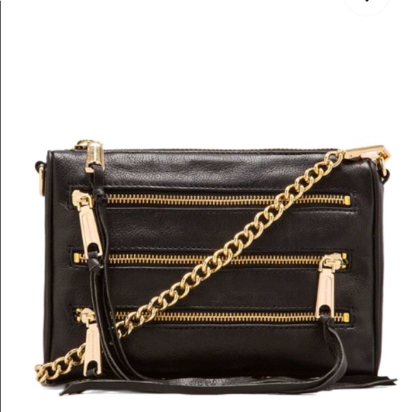 Rebecca Minkoff Handbags - REBECCA MINKOFF Mini 5 Zip Black leather Crossbody